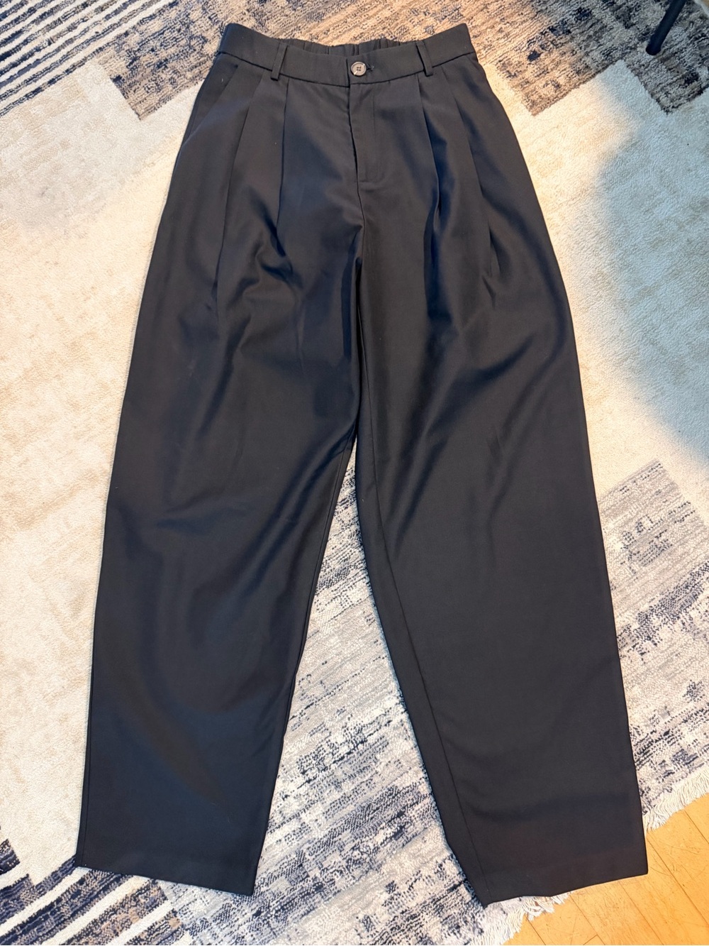 Black Pleated Dress Trousers